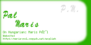 pal maris business card